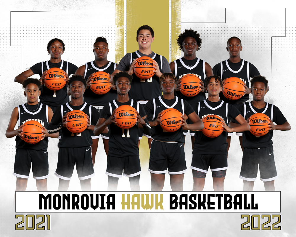 Monrovia Middle School Basketball Picture 202122 are Ready to Order